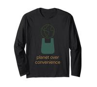 Plastic Free Eco Friendly Zero Waste Sustainable Green Long Sleeve T-Shirt