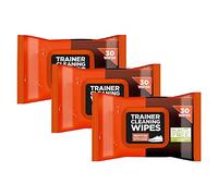 Plastic Free Trainer Cleaning 30 Wipes Pack x 3, Sneaker Cleaning Biodegradable Wipes for Shoes, Trainers & Footwear, Removes Marks & Scuffs