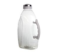 Plastic Fridge Door Jug 1.3L/1300ml Slim Multipurpose Fridge Pitcher Jug With Screw Top Lid & Handle Leakproof Outdoor BPA Free Ideal For Water Squash Juices Milk (White)