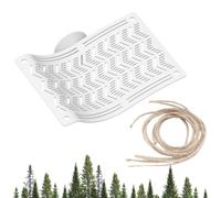 Plastic Frog Hammock with Suction Cup, Tree Frog Suction Platform Reptile Terrarium Decoration for Toad African Dwarf Frog Tree Frog (white, S)