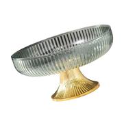 Plastic Fruit Plate, Multifunctional Stylish Designed Fruit Basket, Decorative Fruit Bowls for Organize Snacks, Candies, Nuts, Dried Fruits (Fruit Green)