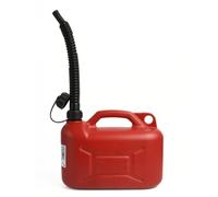 Plastic Fuel Canister with Spout Red Petrol Jerry Can for Safe Fuel Storage & Transport - Durable, Leak-Proof Fuel Container for Car, Motorcycle, Boat, Lawn Mower, Camping & More (Small - 5L)