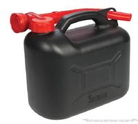 PLASTIC FUEL JERRY CAN 5L W/ SPOUT 5 LITRE PETROL INCLUDES SPOUT CAR VAN P291