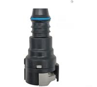 Plastic Fuel Line Quick Connector For 15.82mm Id14 Pipe Fittings With Single Button Design In Black Color For Car And Truck Fuel Systems Straight Or 90 Degree Bend Options(Straight)