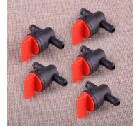 Plastic Fuel Shut Off Switch 5pcs Inline Ball Valve Petcock for Motorcycle Dirt Bike for ATV for mini Bike Go Kart Generator Fuel Line