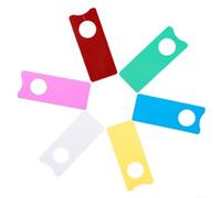 Plastic Garden Markers 500pcs Hanging Design Tags | 500 pieces included, hole hanging design, random bright colors, ideal for nursery organization and plant ID