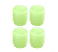 Plastic Glow Valve Caps Night Visible 4pcs | Glows bright at night, enhances safety, easy to spot tires in dark parking lots or garages instantly