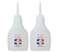 Plastic Glue, 2PCS 502 Glue, 30g Instant Adhesive Waterproof Quick Drying 502 Super for Metal, Glass, Plastic, Leather Repairing, Super for Metal