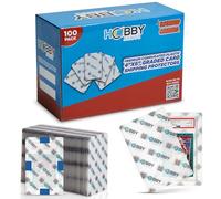 Plastic Graded Trading Card Shipping Protector by Hobby Armor, 4" x 6" with Rounded Corners, Translucent and Vibrant Multi-Color Card Protector to Guard Cards from Dings, Cardboard Alt 100 Pack