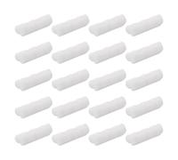 Plastic Greenhouse Film Securing Clips 20 pcs for 19mm 20mm 25mm Pipe Frames ABS PC Blend High Temperature Resistant Construction (White 20mm)