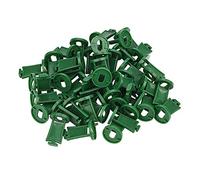 Plastic Greenhouse Twist Clips, Shading Fixing Clips, Washers for Aluminium Greenhouse Insulation Bubble Netting Shading Fixing Fastener Kit (Green 50PCS T Extenders)