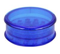 Plastic Grinder 60 mm Three Parts Including Storage Choose Your Favourite Colour (Blue) for Pine Nuts and Chilli Peppers, 1x