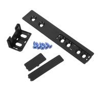Plastic Guide Refrigerator Drawer Slide Rail Track and Crisper Drawers | Black Colour with Quick Setup Feature, Includes Mounting Hardware, for Kitchen and Integrated Fridge Use