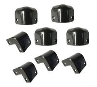 Plastic Guitar Amp Cabinet Corner Set 8 Pieces for Front and Rear Panel Protection on Speaker Enclosures and Amp Boxes
