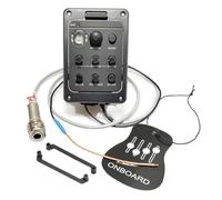 Plastic Guitar Pickup With Tuner Piezo Pickup Guitar Tuner Guitar Soundhole EQ Parts Classic Accessories