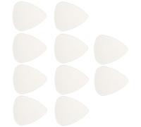 Plastic Guitar Plectrum 10 Pcs White Fine Workmanship | Light Pick for Stringed Instrument Playing, Not Easy to Wear, Handy Accessory for Practice Sessions