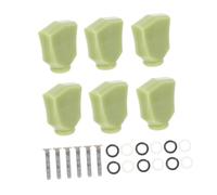 Plastic Guitar Tuning Caps 6 Sets Green Diamond Handle