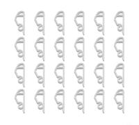 Plastic Gutter Brackets 24pcs Weatherproof White Black(White) | Secure fit for gutters, holds fairy lights firmly, 24pcs pack, white and black options, festive decor essential