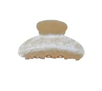 Plastic Hair Clip Women’s Candy Color Geometric Shape Hair Clip Large Size Hair Claw for Back Head Durable Plastic Hairpin Versatile Hair Accessory Khaki