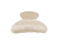 Plastic Hair Clip Women’s Candy Color Geometric Shape Hair Clip Large Size Hair Claw for Back Head Durable Plastic Hairpin Versatile Hair Accessory Beige