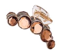 Plastic Hair Clips Korean Version Of The Girl Crystal Clip Girls Medium Water Crystal Grip Barrette Hair Clips (B, One Size)