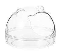 Plastic Hamster Bath Basin with Anti-skid Bottom and Easy Assembly, Rectangular Pet Bathtub Suitable for Hedgehogs and Hamsters, for Small Animal Bathroom or Sand Bath