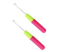 Plastic Handle Crochet Needle, 2 Pack Latch Crochet Hooks, Crochet Needle Hair, Hair Extension Latch Needle Hook, for DIY, Craft, Braiding