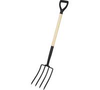 Plastic Handle Metal Shovel Gardening Fork Full Size Fork for Digging Up Gardens