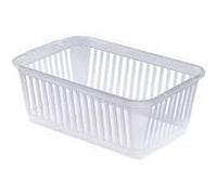 Plastic Handy Basket Storage Basket Great for Bathrooms,Bedroom and Kitchen-37CM-(CLEAR) (1)