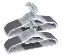 Plastic Hangers 50 Pack Heavy Duty Dry Wet Clothes Hangers with Non-Slip Pads Space Saving 0.2" Thickness Super Lightweight Organizer