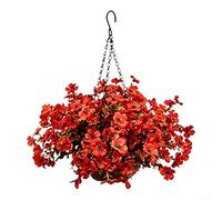 Plastic Hanging Basket With Harvest Motif For Outdoor Decoration Suitable For Gardens Patios Balconies And Yard Areas