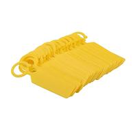 Plastic Hanging Plant Labels Durable Reusable Seedling Tags for Garden Nursery Marking 100 PCS White Green Yellow 11x2.4cm (Yellow)