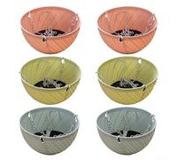 Plastic Hanging Plant Pots Lightweight Decorative Plant Baskets for Balcony Indoor Outdoor Garden Decor
