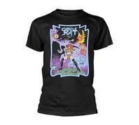 Plastic Head Castle Rat 'Sword' Black T-Shirt (UK, Alpha, S, Regular, Regular, Black)