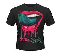 Plastic Head Falling in Reverse Lips Men's T-Shirt Black X-Large