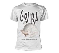 Plastic Head Gojira Whale from Mars Band Logo T Shirt L White