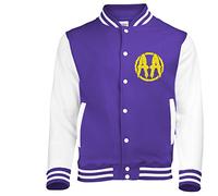 Plastic Head Men's Asking Alexandria Skull Shield BBSJ Jacket, Purple, Large