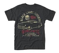 Plastic Head Men's Black Label Society Hell Riding Hot Rod T-Shirt, Large