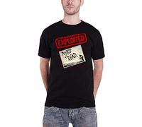 Plastic Head Men's Exploited, The Punks Not Dead Banded Collar Short Sleeve T-Shirt, Black, Large