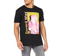 Plastic Head Men's Gerard Way Lola Dance Banded Collar Short Sleeve T-Shirt, Black, Medium