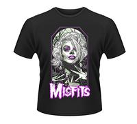 Plastic Head Men's Misfits Original Misfit Banded Collar Short Sleeve T-Shirt, Black, Medium