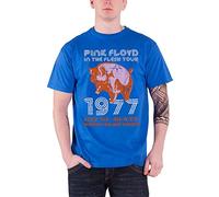 Plastic Head Men's Pink Floyd in The Flesh, NYC 77 Tour T-Shirt, Blue, X-Large