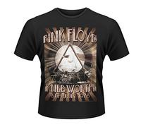 Plastic Head Men's Pink Floyd Knebworth 1975 T-Shirt, Black, Large