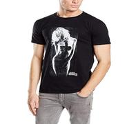 Plastic Head Mens Pretty Reckless Taylor Cross Banded Collar Short Sleeve T Shirt Black Round Neck Tops Tee Size XXL