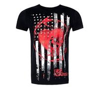 Plastic Head Men's Rise Against Stained Flag T-Shirt, Black, Medium