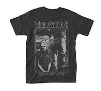 Plastic Head Men's Scorpions Animal Magnetism Banded Collar Short Sleeve T-Shirt, Black, Large