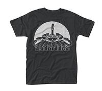 Plastic Head Men's Scorpions Scorpion Logo Banded Collar Short Sleeve T-Shirt, Black, Medium