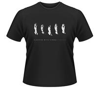 Plastic Head Men's Sleeping with Sirens Photo Banded Collar Short Sleeve T-Shirt, Black, Small