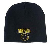 Plastic Head Nirvana Face Logo Beanie Hat Black