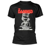 Plastic Head The Damned 'I Just Can't Be Happy Today' Black T-Shirt (UK, Alpha, 3XL, Regular, Regular, Black)